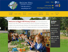 Tablet Screenshot of bigginhillprimary.com